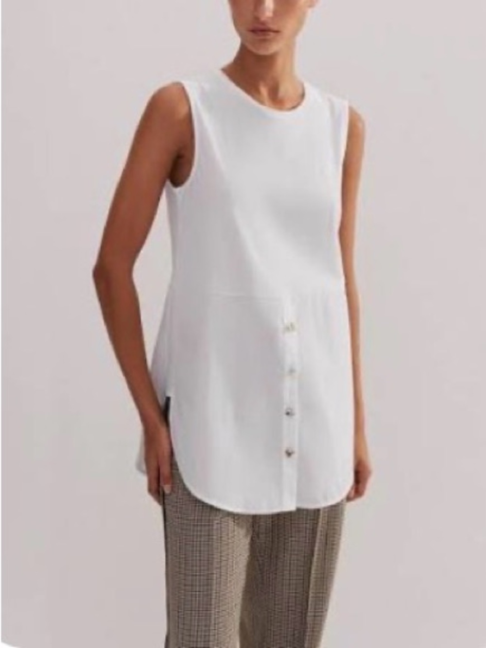 ME+EM Classic Tail Sleeveless Shirt